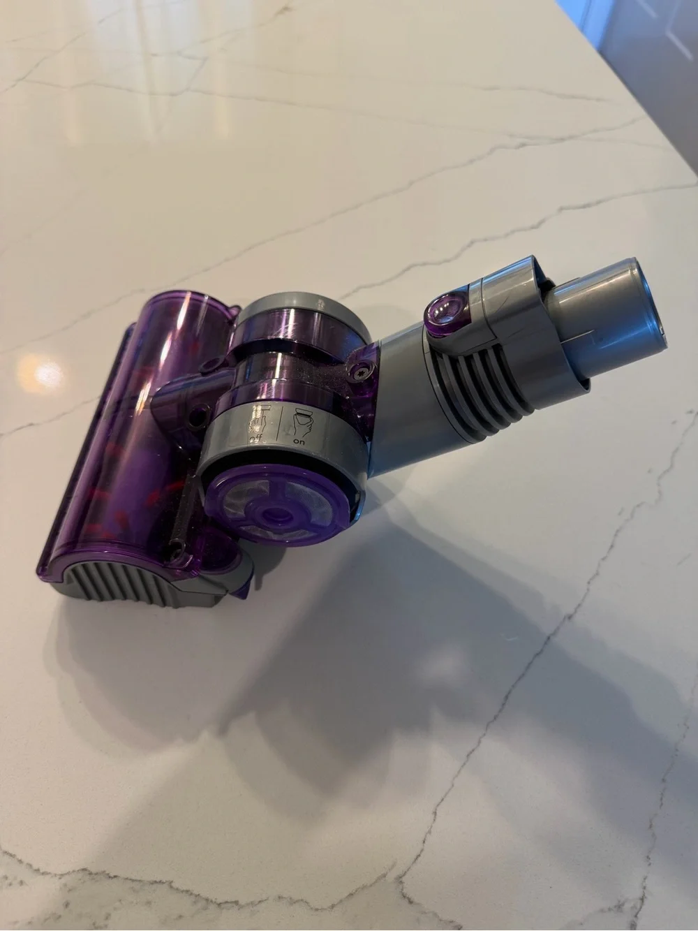 NWT Dyson OEM Mini Turbine Head Vacuum Attachment Tool - Purple/Gray (Brand New)